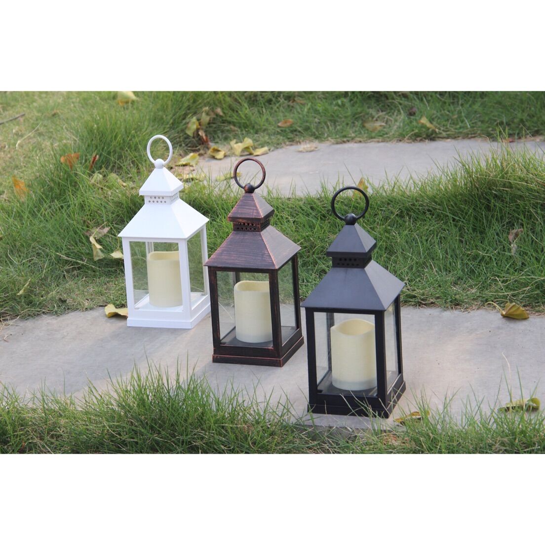 Thumbnail image for910077 PLASTIC LANTERN WITH LED CANDLE: 