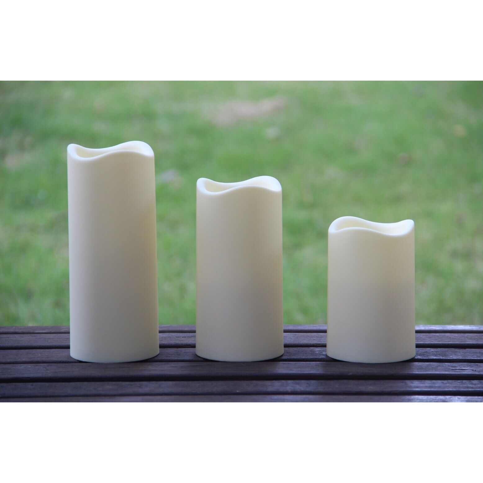 Thumbnail image for74010019 LED OUTDOOR PLASTIC CANDLE WITH RUBBER PAINT: 