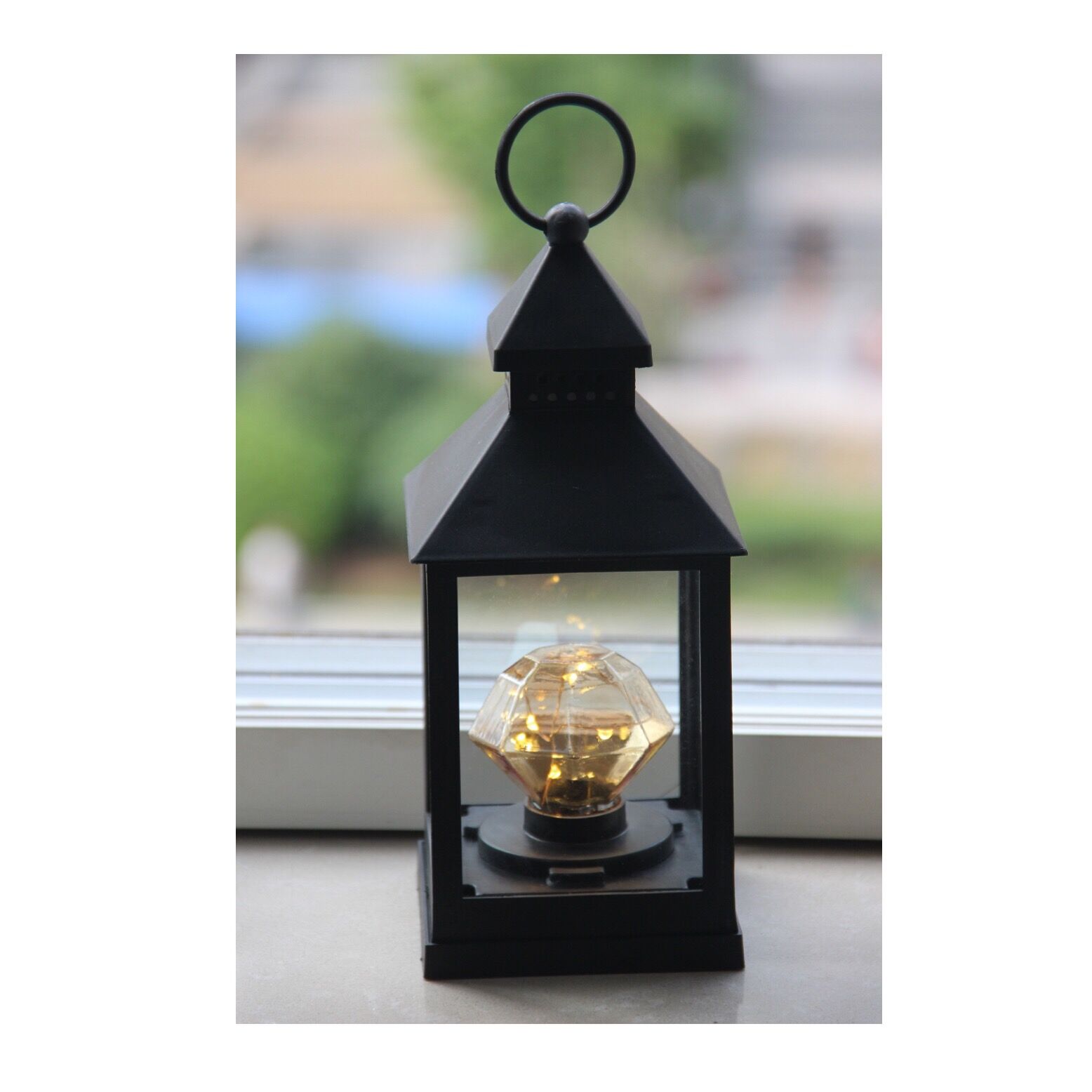 Thumbnail image for910125 PLASTIC LANTERN WITH 5 LED STRING LIGHTS: 