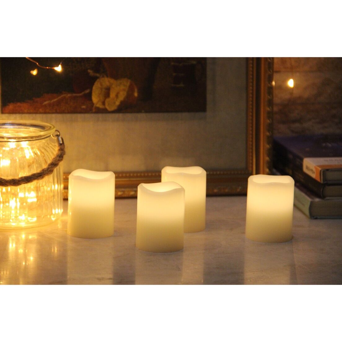 Thumbnail image for61040001 SET OF 4 FLAMELESS LED TEALIGHT VOTIVE: 