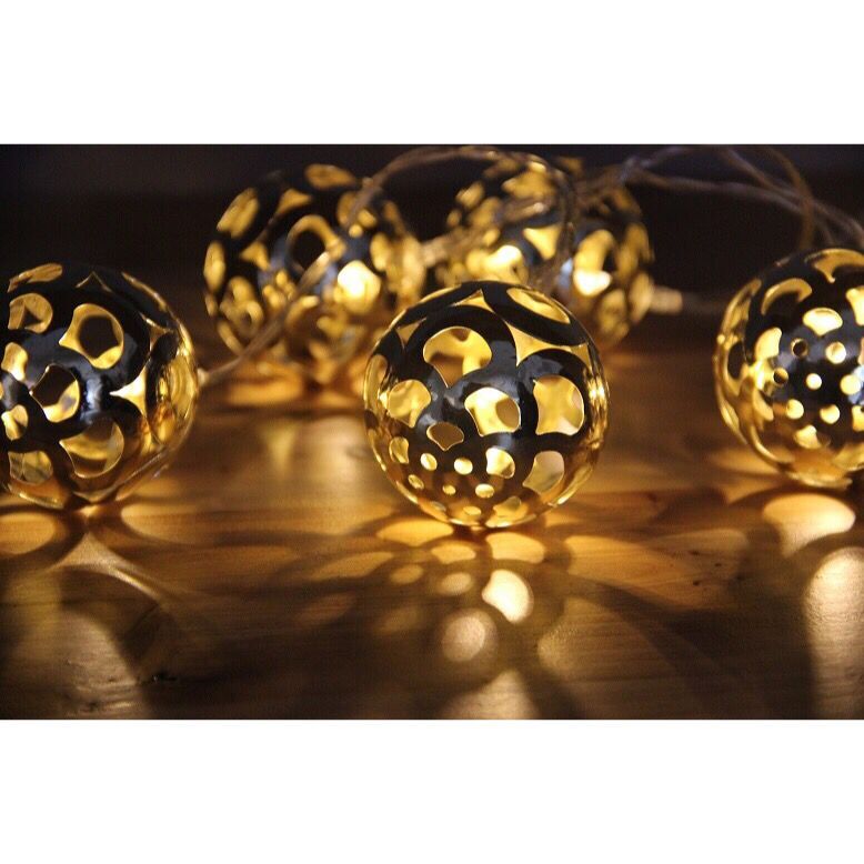 Thumbnail image for960156 10 LED METAL BALL STRING LIGHT: 