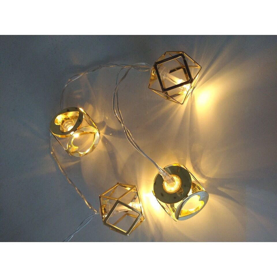 Thumbnail image for960161 10 LED METAL HEXAHONS WITH HART PATTEN STRING LIGHT: 