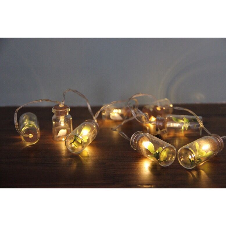 Thumbnail image for960166 10 LED GLASS BOTTLE STRING LIGHT WITH TINY ORNAMENTS INSIDE: 