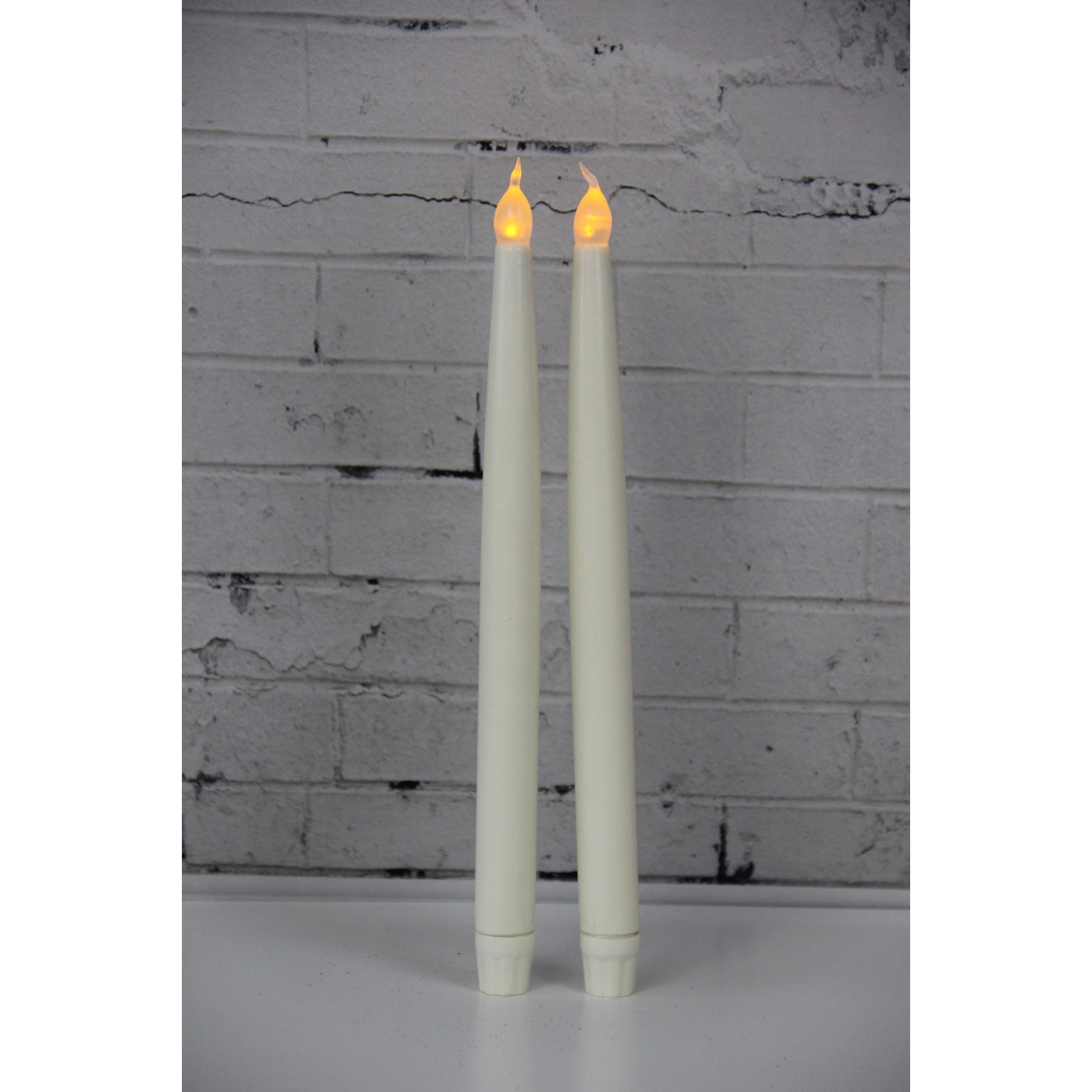 Thumbnail image for72020007 SET OF 2 LED PLASTIC TAPER CANDLES: 