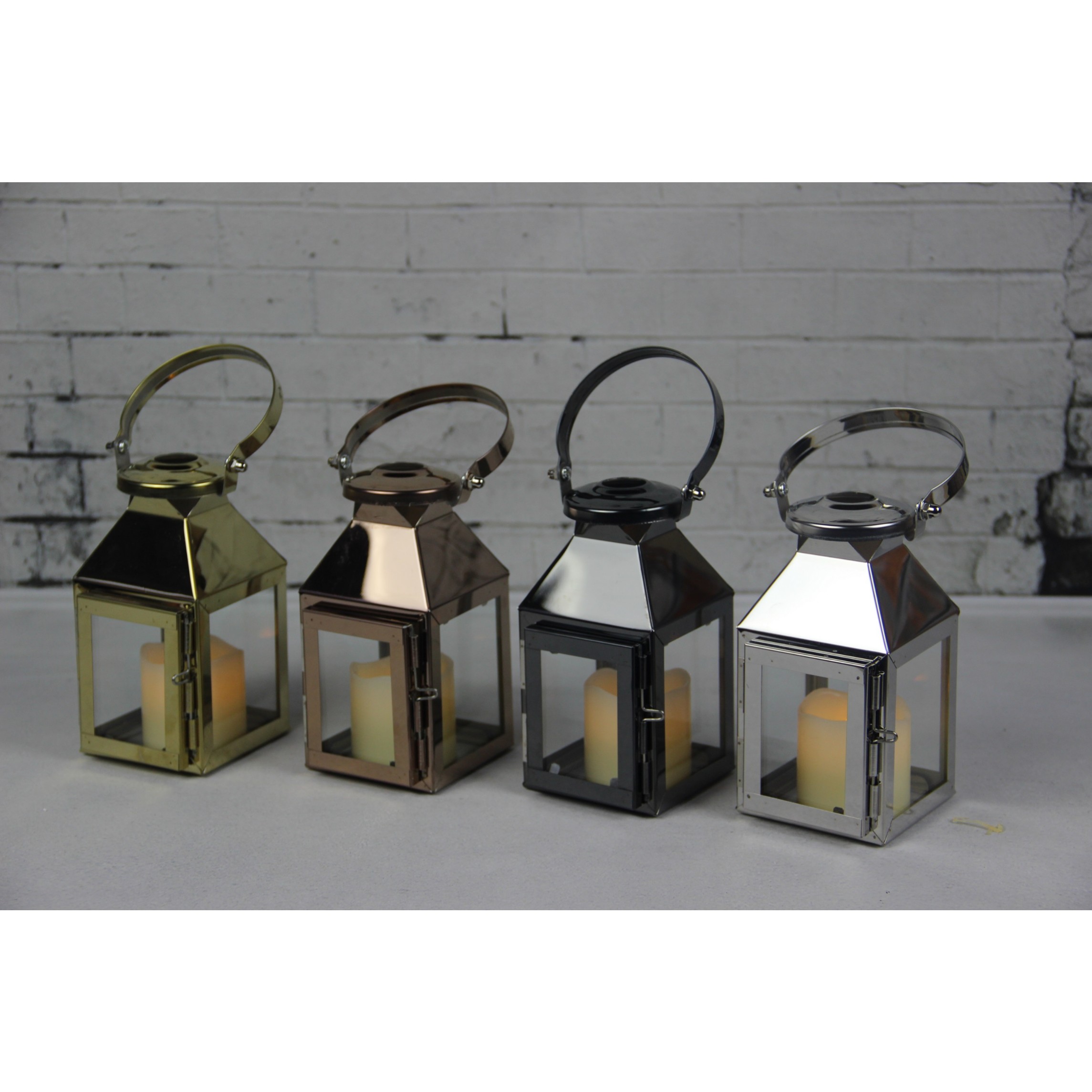 910315 MINI STAINLESS STEEL LANTERN
