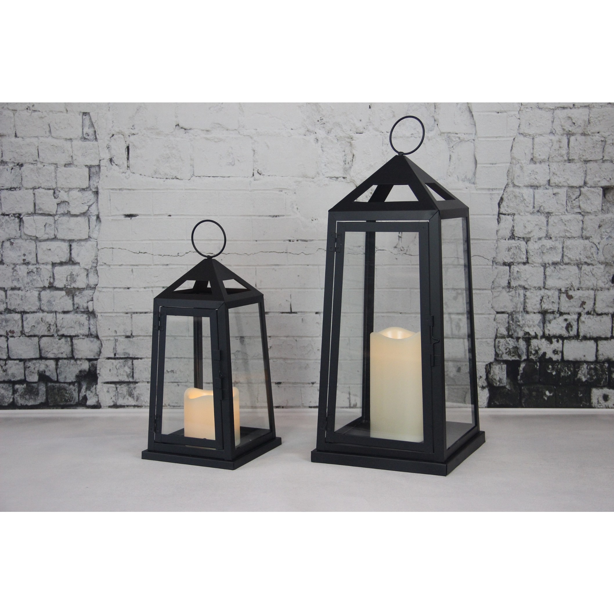 Thumbnail image for910307 BLACK METAL LANTERN: 